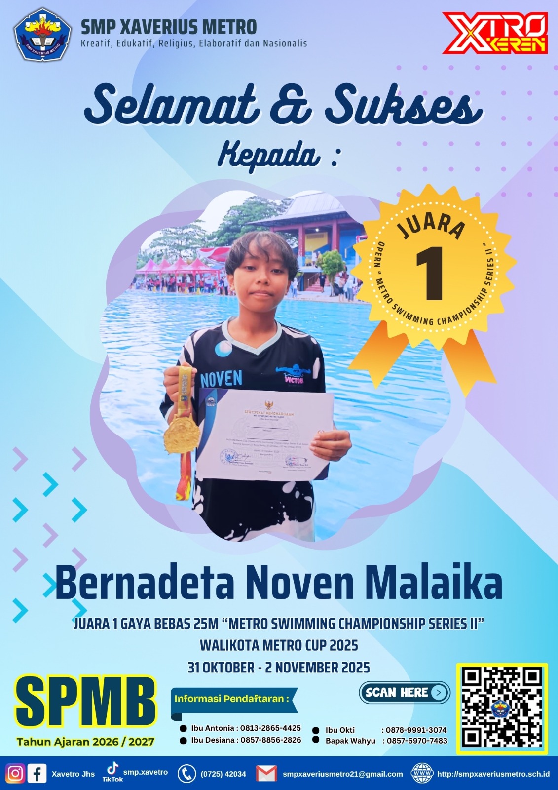 Bernadeta Noven Malaika Juara 1