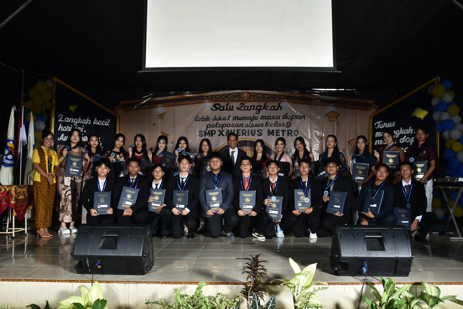 Kelas IX A SMP Xaverius Metro
